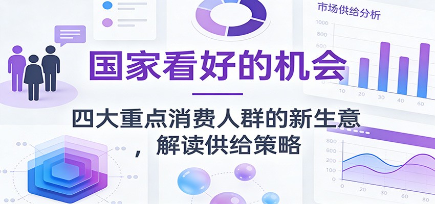 公众号付费文章：国家看好的机会，四大重点消费人群的新生意，解读供给策略-界海网创