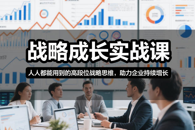 战略成长实战课,人人都能用到的高段位战略思维,助力企业持续增长-界海网创