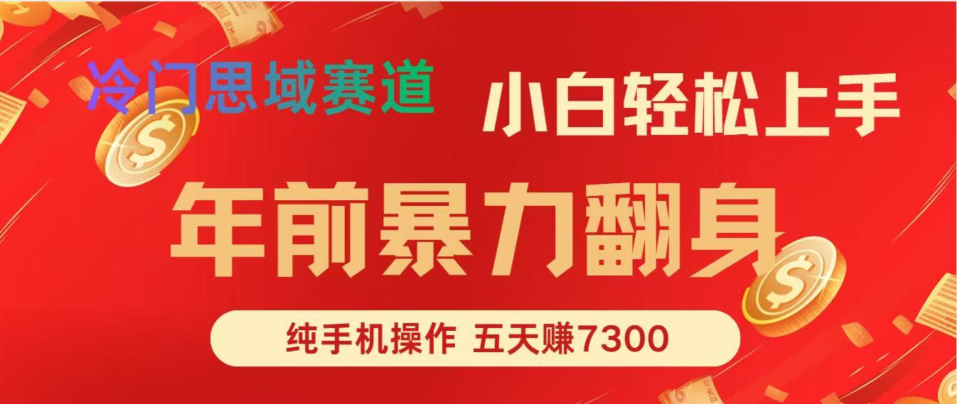 年前爆火项目,5天赚了7300-界海网创