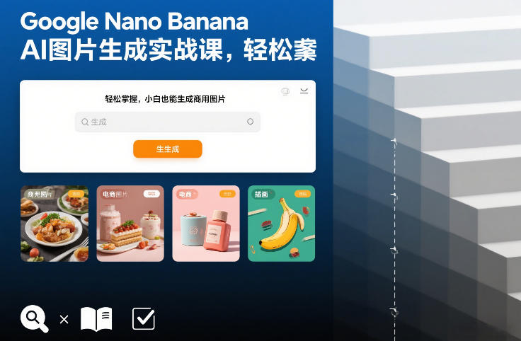 Google Nano Banana AI图片生成实战课,轻松掌握,小白也能生成商用图片-界海网创