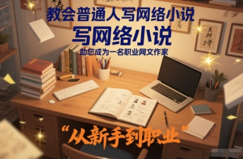 教会普通人写网络小说,助您成为一名职业网文作家-界海网创
