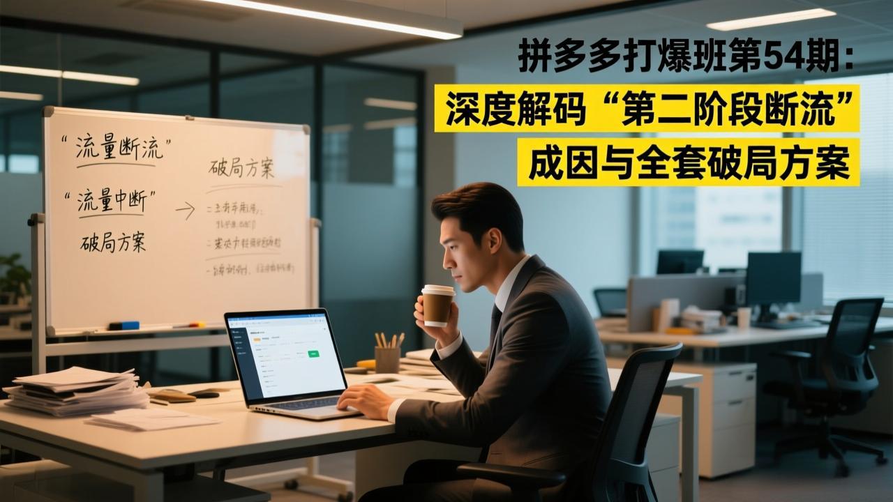 拼多多打爆班第54期:深度解码“第二阶段断流”成因与全套破局方案-界海网创