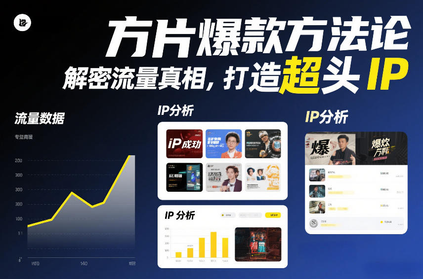 方片爆款方法论,解密流量真相,打造超头IP-界海网创