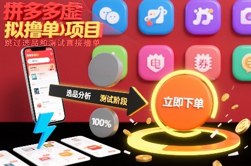 拼多多虚拟撸单项目,跳过选品和测试直接撸单-界海网创