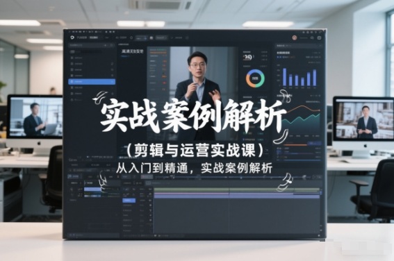 剪辑与运营实战课，从入门到精通，实战案例解析(更新2026)-界海网创