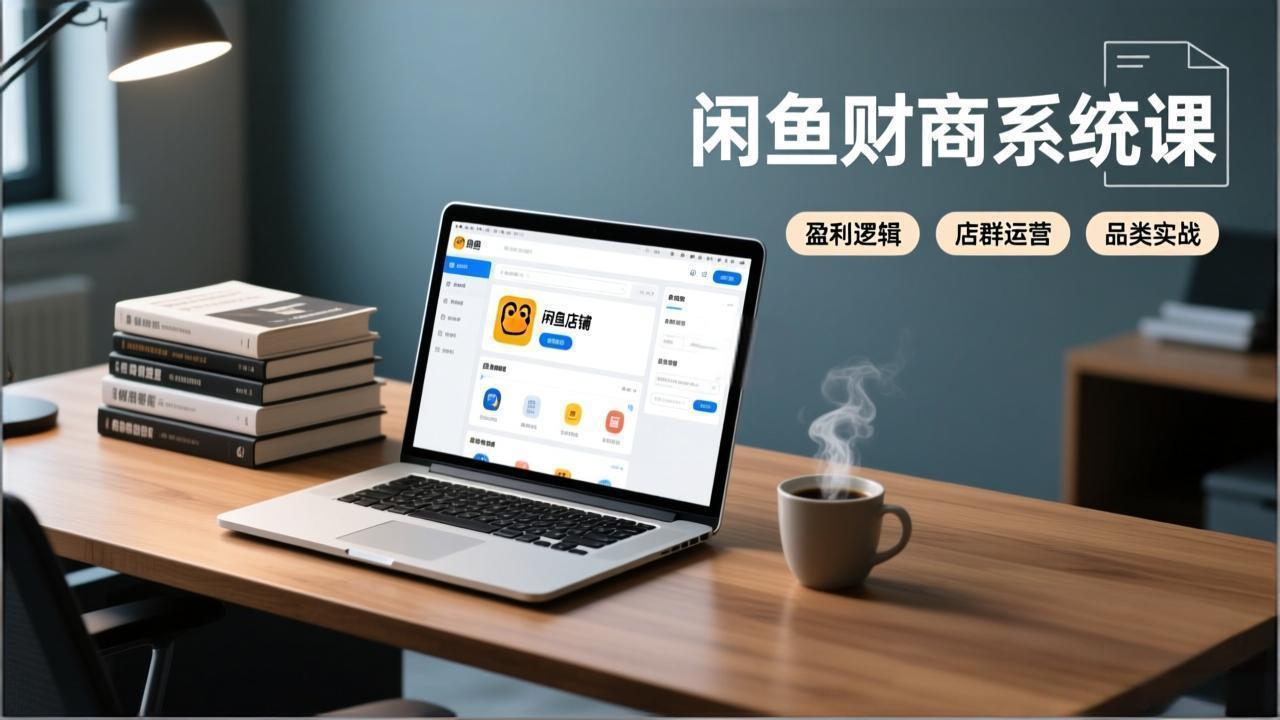 闲鱼财商系统课:从盈利逻辑、店群运营到品类实战,实现稳定月入过万-界海网创