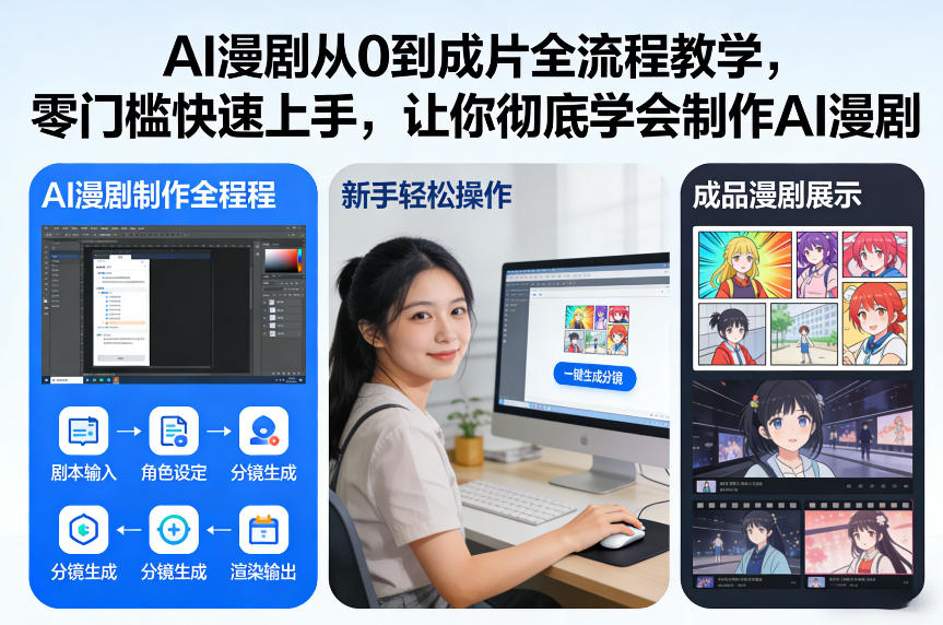 AI漫剧从0到成片全流程教学,零门槛快速上手,让你彻底学会制作AI漫剧【保姆级教程】-界海网创