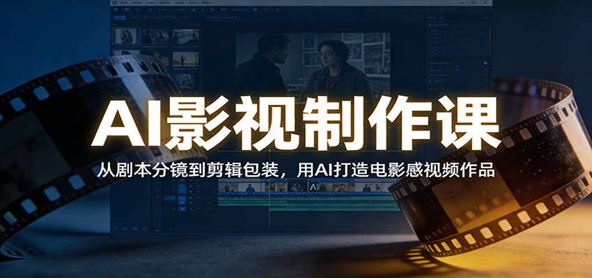AI影视制作课:从剧本分镜到剪辑包装,用AI打造电影感视频作品-界海网创