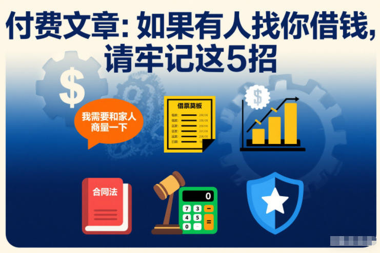付费文章:如果有人找你借钱,请牢记这5招-界海网创