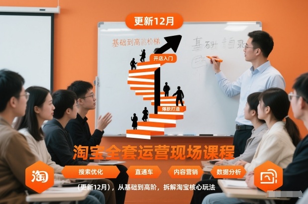 淘宝全套运营现场课程(更新26年1月)，从基础到高阶，拆解淘宝核心玩法-界海网创