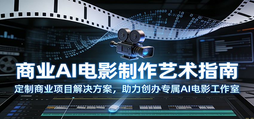 商业AI电影制作艺术指南:定制商业项目解决方案,助力创办专属AI电影工作室-界海网创