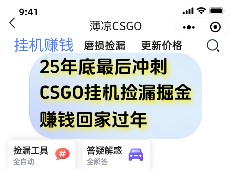 用CSGO游戏挂机捡漏掘金赚钱掘金，一部手机轻松日入500+-界海网创