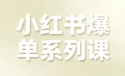 小红书爆单系列课，聚焦小红书电商全链路增长(更新)-界海网创