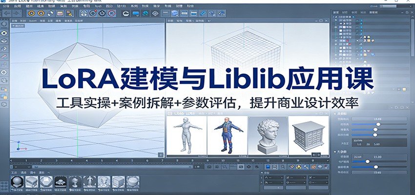LoRA建模与Liblib应用课：工具实操+案例拆解+参数评估，提升商业设计效率-界海网创